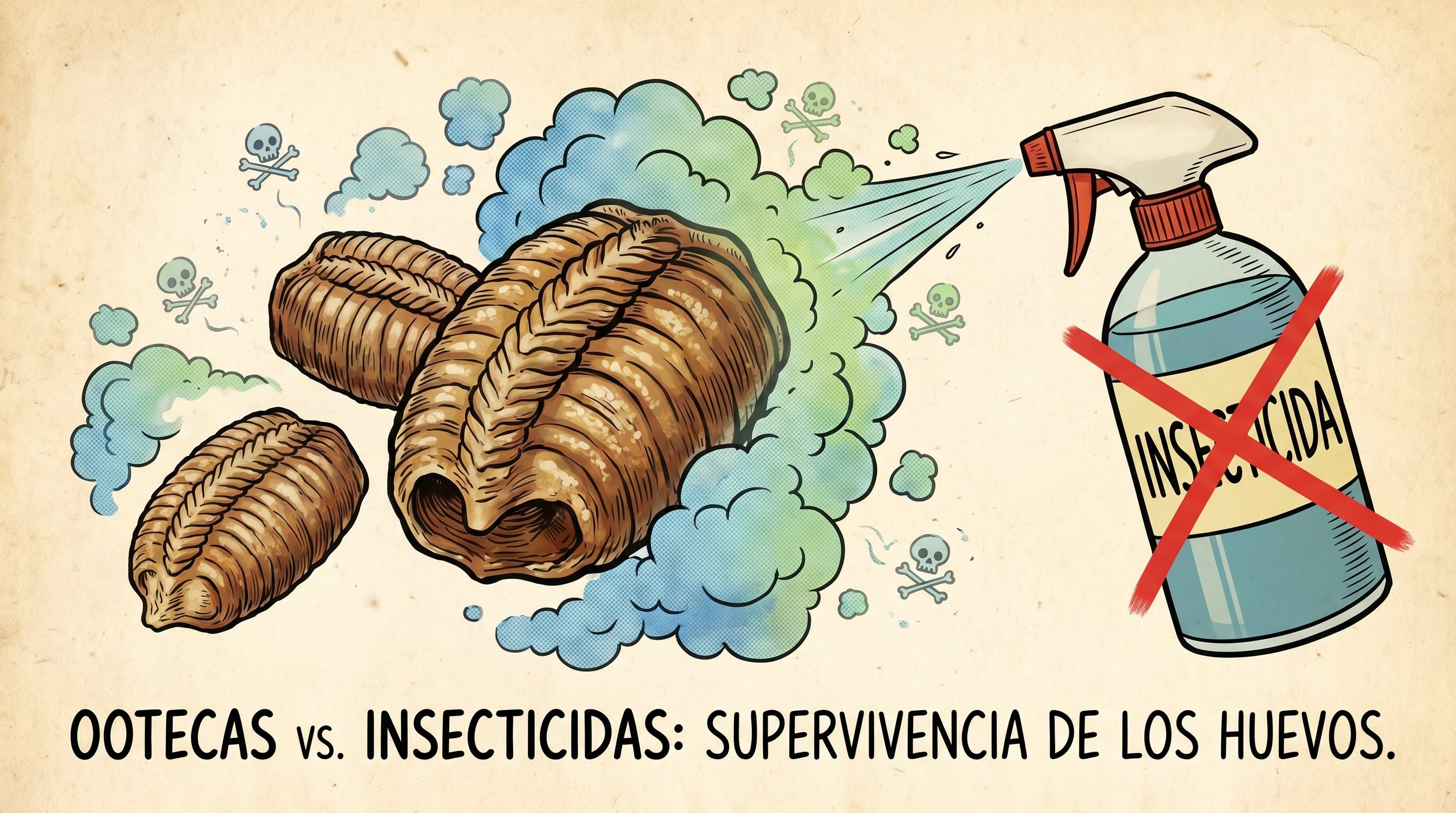 Estudios de entomología urbana advierten que los insecticidas convencionales de contacto no logran penetrar la cubierta protectora de la ooteca. (Imagen Ilustrativa Infobae)