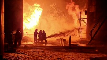 Un dron ucraniano ataca e