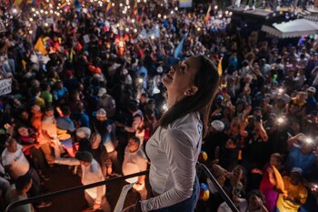 María Corina Machado en un