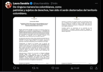 Laura Sarabia aclaró la decisión