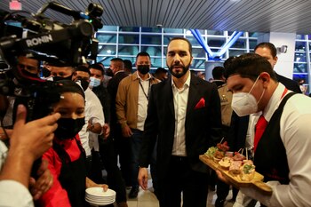 El presidente de El Salvador,