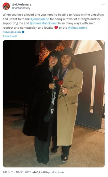 Victoria, viuda de Shane MacGowan,