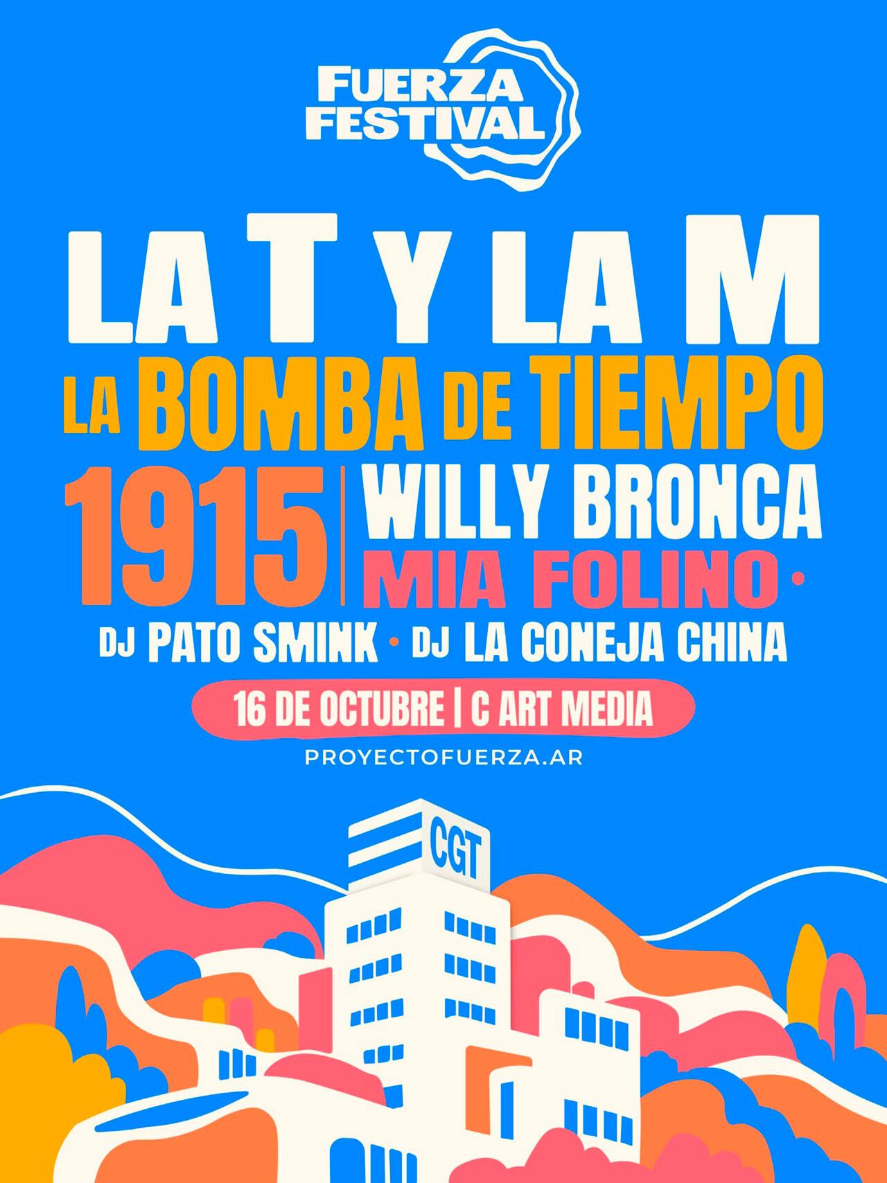 Flyer del festival artístico de la CGT por el 17 de octubre