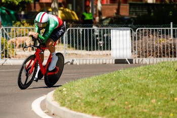 El ciclista italiano Filippo Ganna,