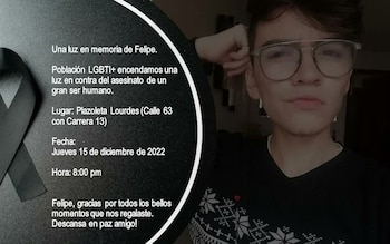 Convocatoria a velatón en Chapinero,