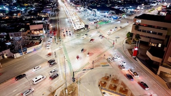 Puente desnivel en Hermosillo.