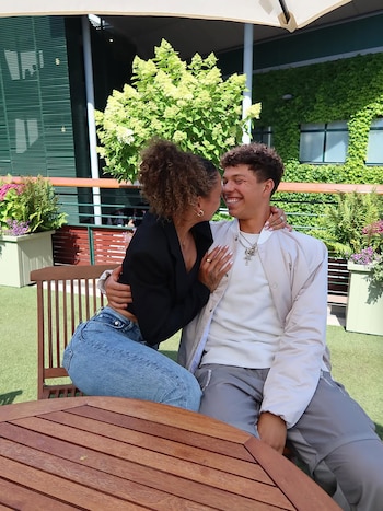El gesto de Trinity Rodman con su novio tenista en el US Open