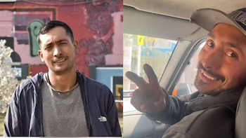 Casetas de reciclaje con un