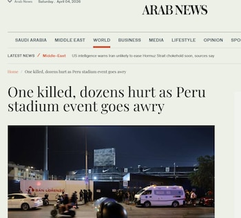Arab News señaló que no hubo daños estructurales en el estadio, aunque al inicio no estaban claras las causas del incidente.