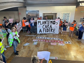 Afectados por la subida de los alquileres del fondo de inversión Fidere en la Comunidad de Madrid. (Cedida)