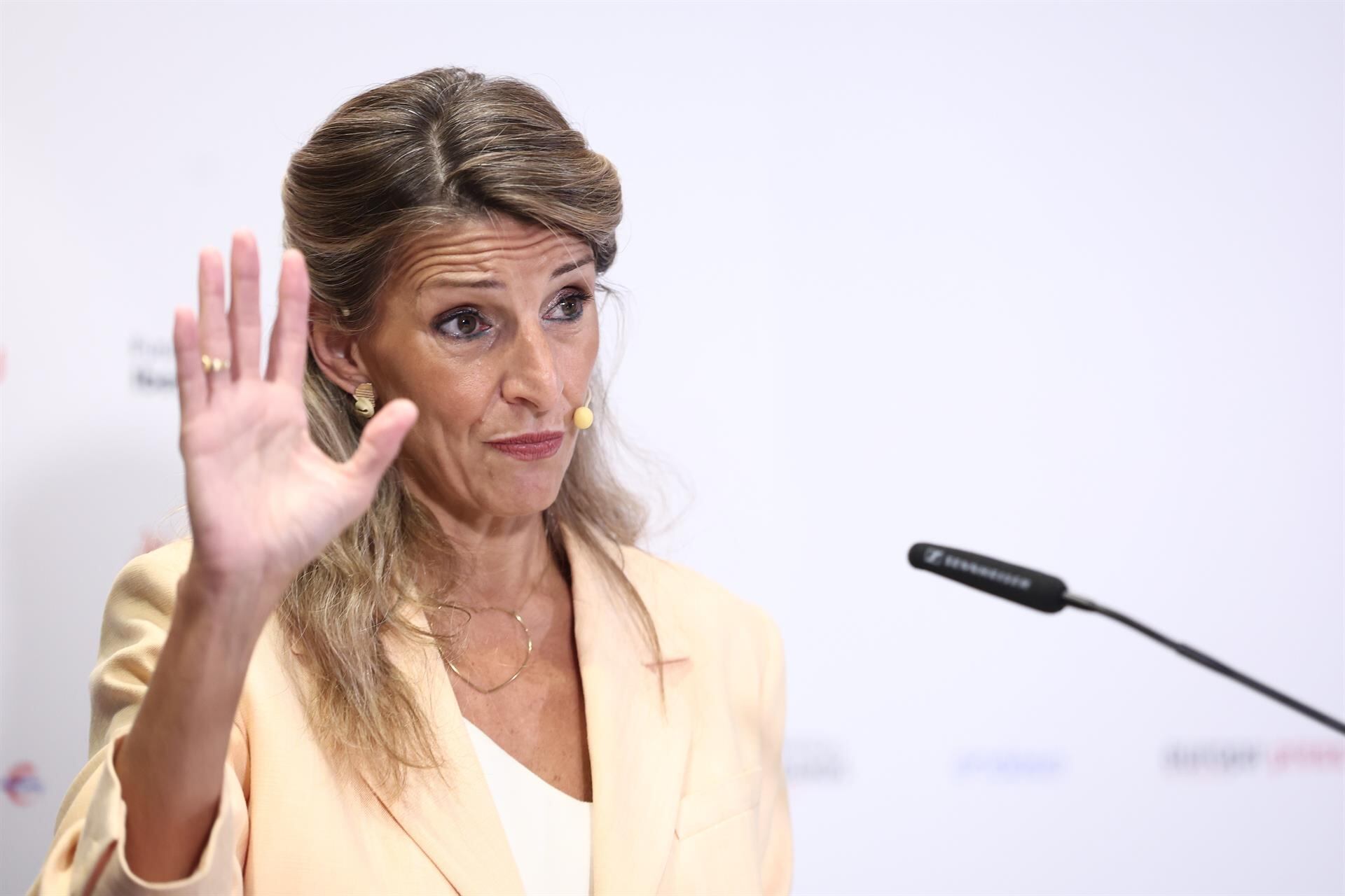 Díaz ataca a Amazon por su modelo laboral y se queja de que las tecnológicas de EEUU no tributen en España