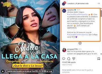 Andrea Valdiri hará una aparición