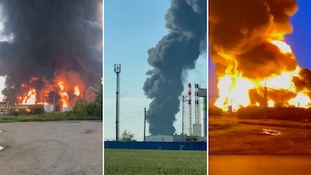 Ucrania atacó arsenales y depósitos de petróleo en las regiones rusas de San Petersburgo y Krasnodar