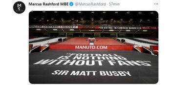 El tuit de Marcus Rashford