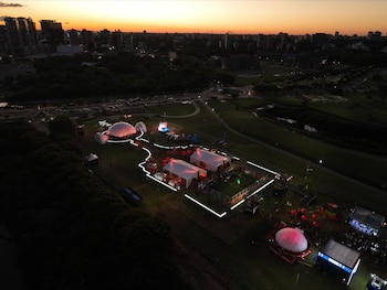 El Fan Zone de la Libertadores en Vicente López
