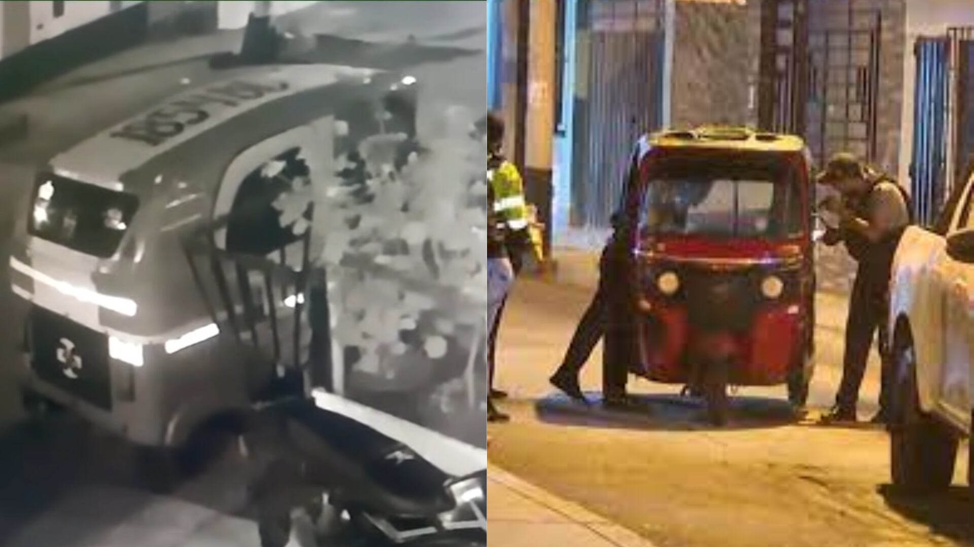 Mototaxi reducida a cenizas tras ser incendiada por presuntos extorsionadores en Independencia. Foto: Composición Infobae Perú / referencial