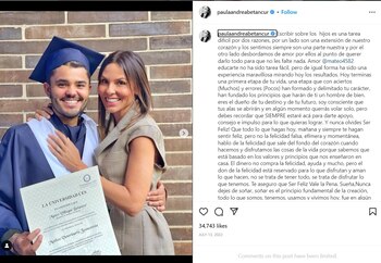 Paula Andrea Betancur felicita a su hijo mayor por su graduación como veterinario. Foto: Instagram @
paulaandreabetancur