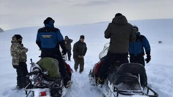 Los rescatistas se desplazaron en