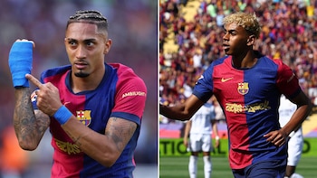 Los particulares festejos de Lamine