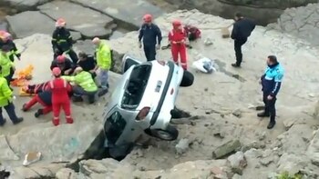 La mujer fue rescatada por