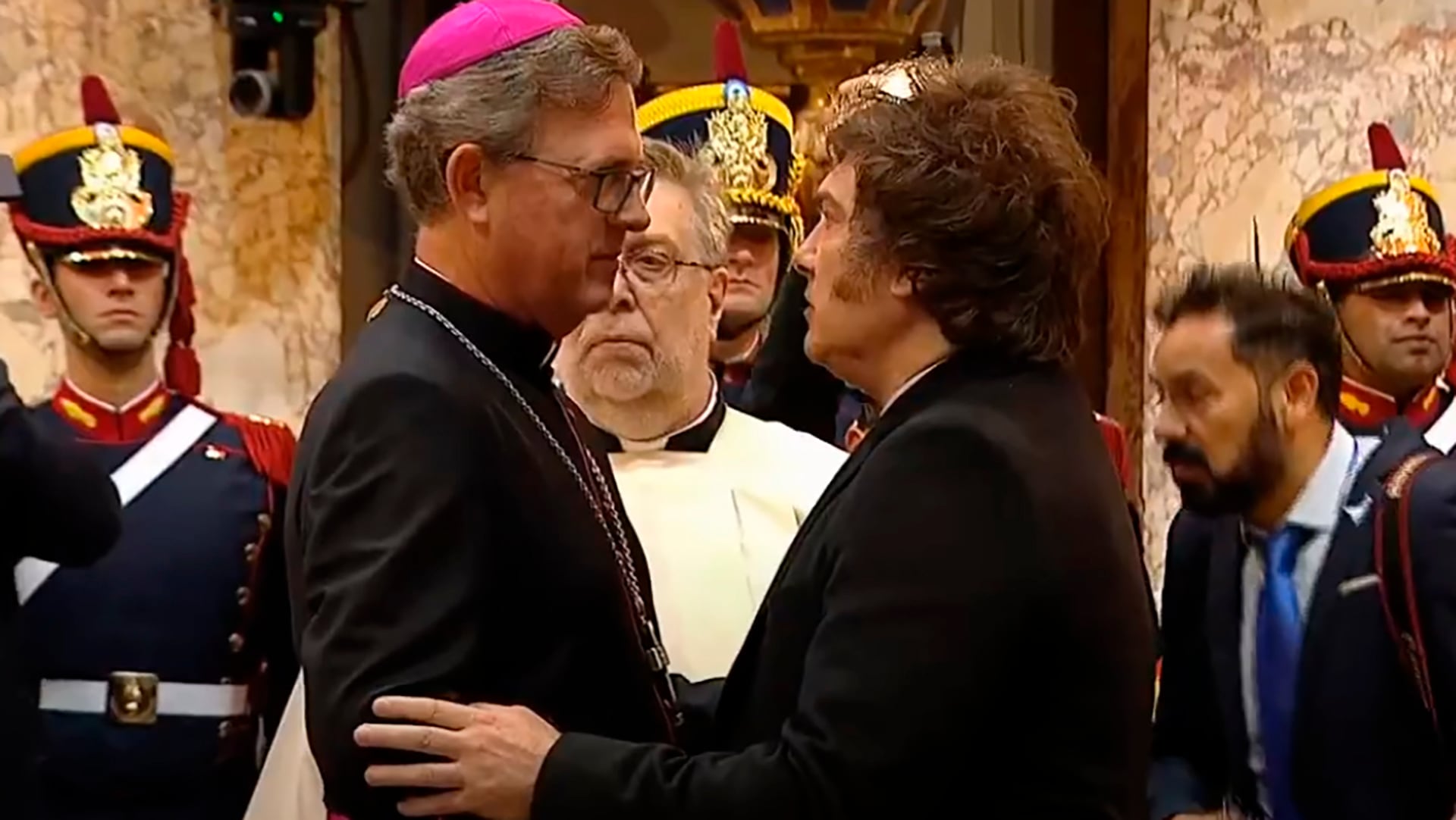 El presidente Javier Milei y Jorge García Cuerva