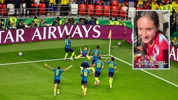 Una aficionada mexicana rompió en llanto de la emoción al lograr los autógrafos de las estrellas de la selección Colombia en el Mundial 2026