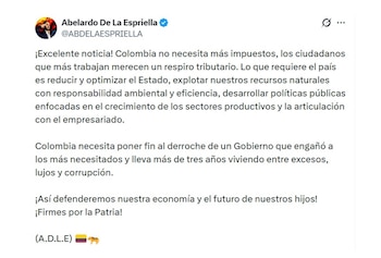 Abelardo de la Espriella resaltó