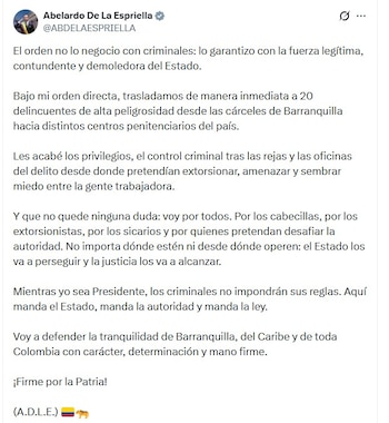 - crédito @ABDELAESPRIELLA/X