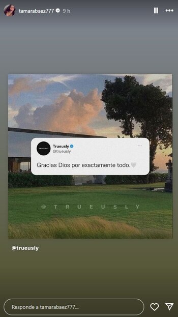 Tamara Báez se expresó tras