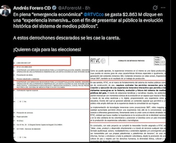 Andrés Forero denunció en sus