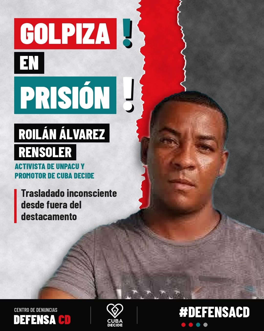 Ariadna Álvarez Rensoler recibió por vía telefónica la denuncia sobre la agresión física atribuida a un oficial penitenciario. (Cortesía: Defensa CD)