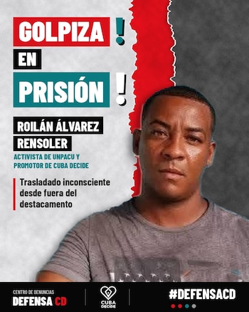 Ariadna Álvarez Rensoler recibió por vía telefónica la denuncia sobre la agresión física atribuida a un oficial penitenciario. (Cortesía: Defensa CD)