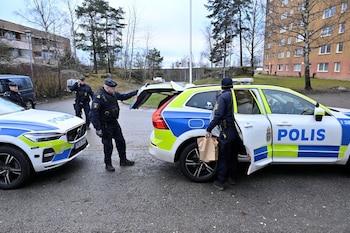 Imagen de archivo de la policía en Suecia. (TT/Jonas Ekstromer vía REUTERS)