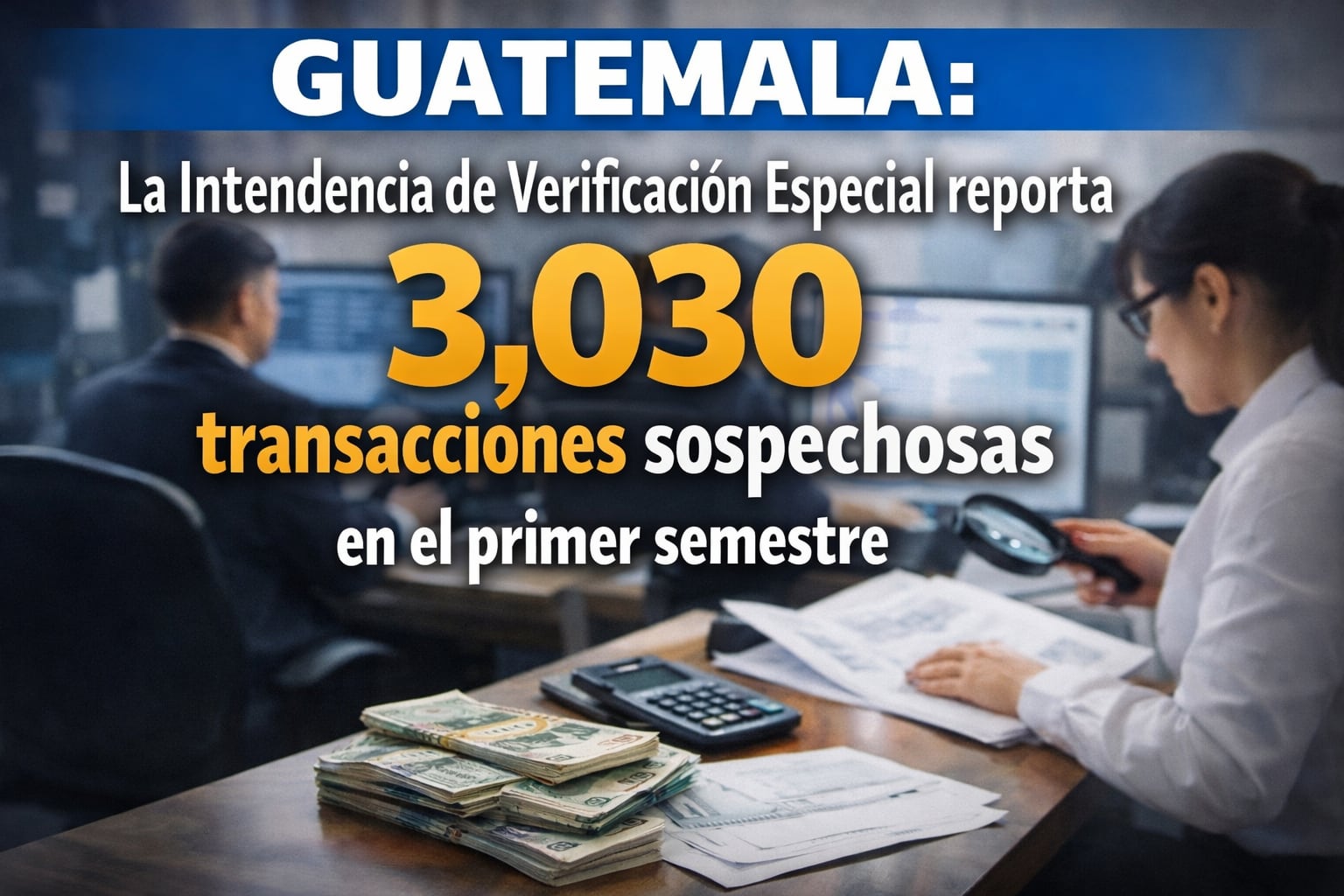 Guatemala: La intendencia de verificación especial reporta 3,030 transacciones sospechosas en el primer semestre