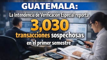 Guatemala: La intendencia de verificación especial reporta 3,030 transacciones sospechosas en el primer semestre