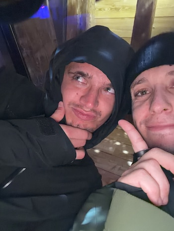 Lando Norris y Sacha Fenestraz