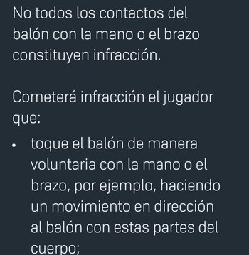 La regla de penal por