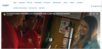 Sitio oficial de la campaña de Paloma Valencia - crédito captura de pantalla sitio oficial de la campaña de Paloma Valencia