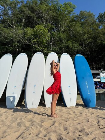 Pampita en los Estados Unidos