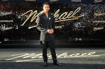 El biopic Michael tiene a Jaafar Jackson en el papel principal y suma a Colman Domingo, Nia Long y Juliano Krue Valdi en el reparto (Jordan Strauss/Invision/AP)