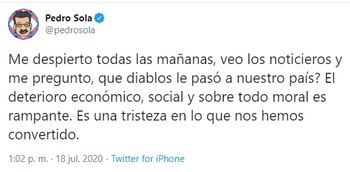 El mensaje que desató las