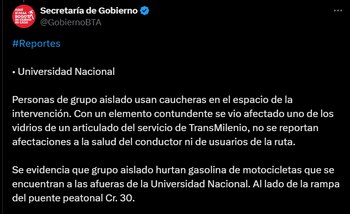 Incidentes incluyen grafitis y uso