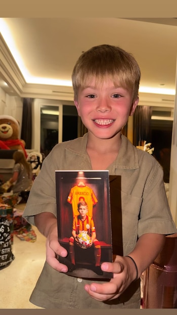 Amancio recibió un presente inspirado