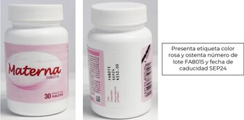 Las vitaminas Materna tienen un