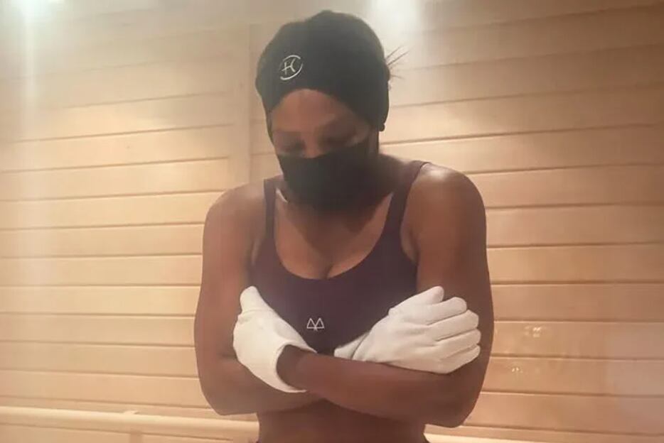 La tenista documenta en redes sociales su experiencia con la crioterapia y sus beneficios para el bienestar (Creditos: Serena Williams vía Instagram)