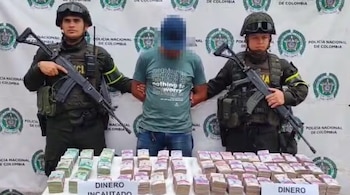 El dinero estaba escondido en