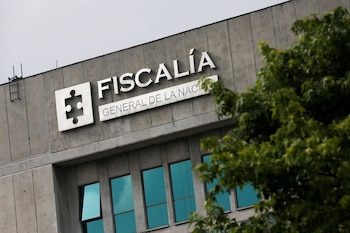 Imagen de archivo del logo de la oficina de la Fiscalía General de Colombia en Bogotá, Colombia.
REUTERS/Luisa González/Archivo