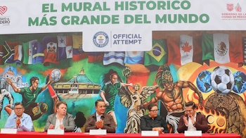 Alcaldía Gustavo A Madero busca un Récord Guinness con histórico mural de futbol