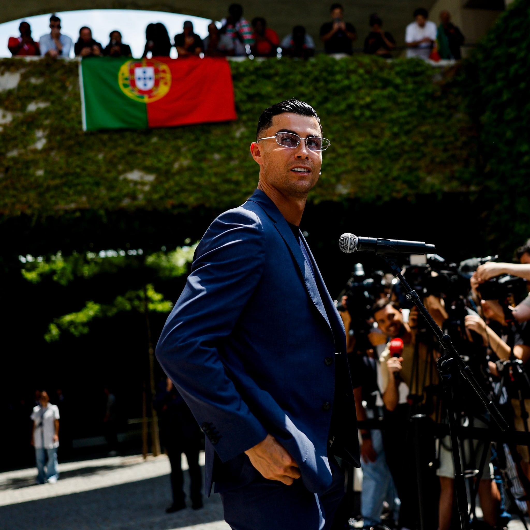El delantero también habló del desafío inminente y analizó el presente del conjunto portugués (@Cristiano)