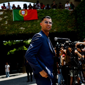 El delantero también habló del desafío inminente y analizó el presente del conjunto portugués (@Cristiano)